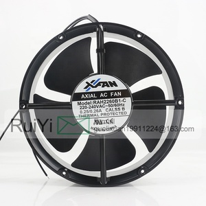 ใหม่ <span class=keywords><strong>xfan</strong></span> AC220-240V 0.25/0.26A DC EC 22060 220X220X60MM 22เซนติเมตรวงกลมทนอุณหภูมิสูงตู้พัดลมระบายความร้อน RAH2260B1-C - Product Image 2