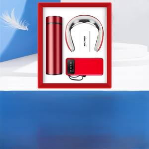 3-in-1 Luxuriöses Business-Geschenkset mit Thermosflasche, Nackenmassagegerät, Powerbank und Handyhalter – Ideal als Willkommensgeschenk für Geschäftspartner - Product Image 4