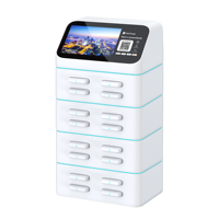 Produits innovants 2025, borne de location de batteries externes à 16 emplacements, kiosque partagé avec écran, recharge portable pour téléphone 5000 mAh