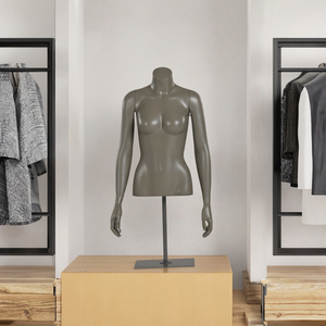 Mannequin de vitrine personnalisé en fibre de verre pour la partie supérieure du <span class=keywords><strong>corps</strong></span> féminin, demi-<span class=keywords><strong>corps</strong></span>, à prix réduit - Product Image 3