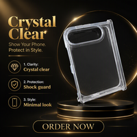 Nouvelle coque de téléphone transparente antichoc en verre trempé avec support magnétique pour 18 Duo