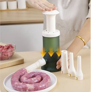 <span class=keywords><strong>Appareil</strong></span> d'irrigation <span class=keywords><strong>manuel</strong></span> pour la maison, outil de remplissage de saucisses à poussée manuelle avec 4 tubes, machine à saucisses manuelle pour saucisses conservées - Product Image 3