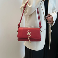 Sacs à main tendance pour femmes en cuir PU de luxe, design carré avec lettres, nouvelle collection 2025, vente en gros