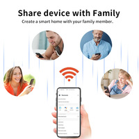 Termostato Inteligente con Pantalla Táctil Tuya WiFi/Zigbee, Panel LCD, Control Remoto por Aplicación/Voz, Programable con Horarios de 7 Días