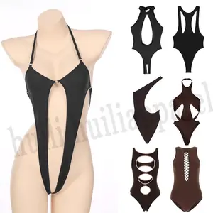 Benutzer definierte Frauen Sexy Tanga Stil Open Back Extreme High Cut Einteilige Bade bekleidung Beach wear Bikinis Großhandel Designer Badeanzug