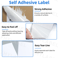 Étiquettes thermiques adhésives en papier semi-brillant pour codes-barres, 4x2, 4x3, 4x4, 4x6, 4x8 pouces, pour expédition et entrepôt