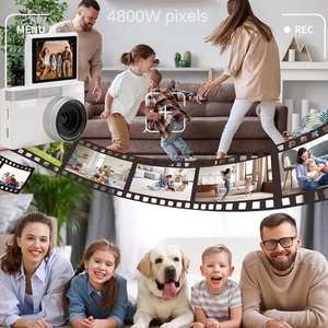 Sınır Ötesi Retro Tarz Taşınabilir Vlog Kamerası Fotoğraf Video Kayıt Öğrenci Hediyesi HD 2.4 İnç Döndürülebilir Ekran Makro Akıllı Çekim - Product Image 2