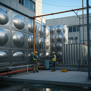 Tanque de Agua Cuadrado de Acero Inoxidable Personalizado de 2000L con Alta Presión, Capacidad de 3000L, 220V para Industrias Agrícolas - Product Image 5
