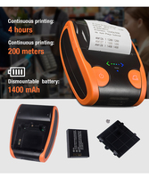 Mini 2 pouces pour imprimante d'étiquettes thermique Portable Bluetooth nouveau Design Mobile 58mm sans fil portable Android reçu en plastique
