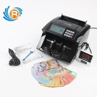 Machine de comptage de billets professionnelle UV MG avec reconnaissance automatique des devises et capacité de la trémie de 200 pièces