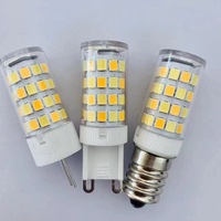 Ampoule LED G9 en forme de maïs, perles de lampe en plastique, large plage de tension 85V-265V, prise horizontale, lampe résidentielle AC