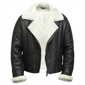 Customized Men's Genuine Leather <b>Quilted</b> Casual Winter Jackets Professional Hand Made Comfortable Full Zipper Regular - Product Image 2
