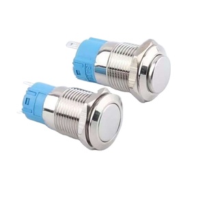 12mm ABS không thấm nước điện tử <span class=keywords><strong>push</strong></span> <span class=keywords><strong>button</strong></span> chuyển 2-pin cao đầu tự khóa/không khóa đầu phẳng thiết lập lại điện bắt đầu IP65 10A - Product Image 6