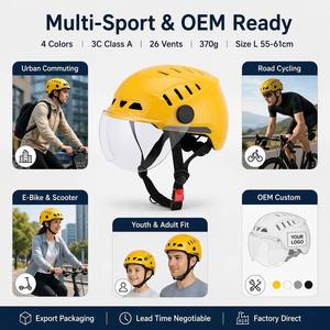 <span class=keywords><strong>Casque</strong></span> de <span class=keywords><strong>moto</strong></span> électrique OEM certifié CCC, coque PC, rembourrage EPS, demi-face, unisexe, respirant, vente en gros - Product Image 6