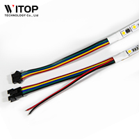 Bande lumineuse DMX512 24V 96 LED HI512ES IC 2835SMD UCS512 3000K 4000K adressable, signal DMX parallèle, LED Pixel DMX, LED SMD