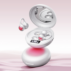 <b>Wireless</b> Clip TWS Earbuds ANC Noise Cancelling Touch <b>Control</b> Type-C Charging Digital Display IPX3 Waterproof Mirror Case Sports - Product Image 1