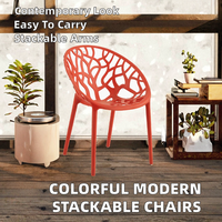 Chaises de jardin modernes et colorées, portables, pour l'extérieur, chaises de table à manger, chaises de café, balcons, chaises de loisirs créatives, empilables