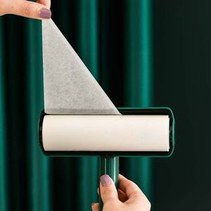 Rodillo quitapelusas con cubierta para limpieza de ropa, 17 cm de ancho, adhesivo fuerte para eliminar el pelo de gatos, mascotas y el polvo - Product Image 4