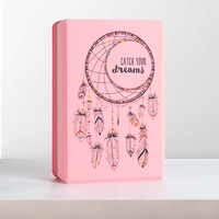 Brique de yoga en EVA haute densité 260g avec motif carillon, personnalisation du logo disponible, fitness