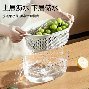 Ensemble de passoires en plastique doré avec poignée pour égoutter les légumes et laver les fruits, plusieurs tailles - Product Image 5