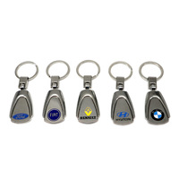 Cadeau créatif personnalisé, porte-clés en argent avec logo de voiture, pendentif emblème, alliage de zinc et cuir véritable, modèle Y-c02 pour OLIVER