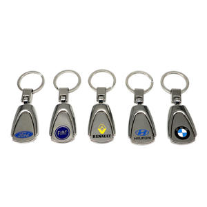 Cadeau créatif personnalisé, porte-clés en argent avec logo de voiture, pendentif emblème, alliage de zinc et cuir véritable, modèle Y-c02 pour OLIVER - Product Image 2