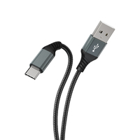 Cable de Datos Ecológico de Carga Rápida 3A USB a Tipo-C con Trenzado de Nailon y Cobre Puro, con Soporte para Teléfono, para Computadoras y Teléfonos Móviles