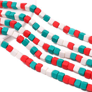 Wholesale 6mm Colorful Cube Polymer Clay Loose Beads for <b>DIY</b> Jewelry Making <b>Accessories</b> - Product Image 3
