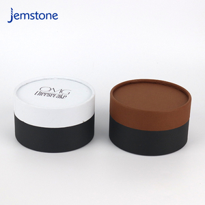Boîte d'emballage cylindrique en kraft pour gâteau au fromage de qualité alimentaire, recyclable, pour chocolat, protéines en poudre, tube en papier - Product Image 1