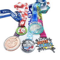 Fabricant de médailles, médailles d'honneur personnalisées, métal, plaqué or 3D, médaille de course sportive