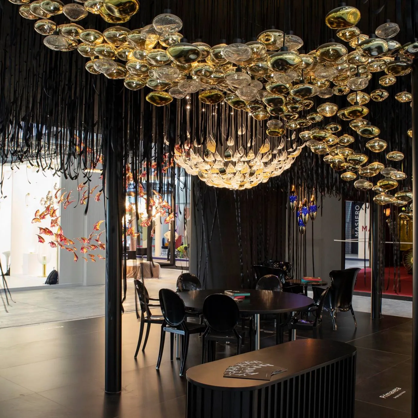Modern Kreatif Disesuaikan Lobi Hotel Kristal Mewah Menggantung Led Langit-langit Chandelier Liontin Cahaya