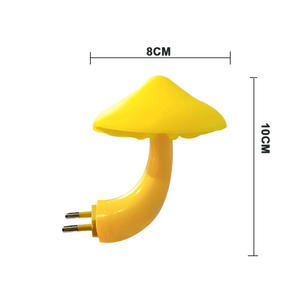 Led Night <b>Light</b> Mushroom Wall Lamp Cartoon Children's Bedroom <b>Light</b> Control Induction Bedroom Lamp Home Decoration - Product Image 6