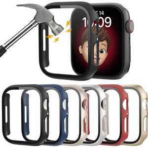 2 in 1 360 Degree Full Watch <b>Glass</b> Cover Watch Screen <b>Protector</b> case - Product Image 1