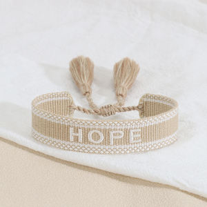 Nuevas pulseras tejidas a mano con texto personalizado, pulseras trenzadas con letras personalizadas, pulsera de <span class=keywords><strong>la</strong></span> <span class=keywords><strong>amistad</strong></span> tejida con letras personalizadas - Product Image 1