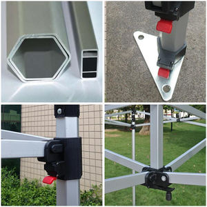 Bingkai aluminium yang dapat disesuaikan 10*10 kaki 10*15 kaki 10*20 kaki tenda iklan luar ruangan kanopi Pop-Up untuk acara bisnis pameran dagang - Product Image 6