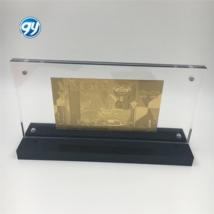 科威特 1/2 迪纳尔 塑料材质 24K 金钞票 - Product Image 3