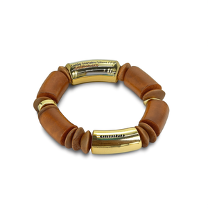 Fashion <b>Beaded</b> <b>Bracelet</b> 316L Stainless Steel PVD <b>Gold</b> Plating Sustainable Resistant - Product Image 2