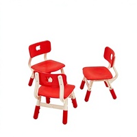 Chaise en plastique moderne et colorée pour enfants d'âge préscolaire, réglable en hauteur, pour salle de classe, école, atelier