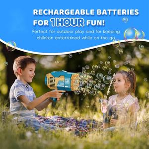 Máquina automática de <span class=keywords><strong>burbujas</strong></span> Bazooka de la mejor calidad, lanzacohetes de 132 agujeros, pistolas de <span class=keywords><strong>burbujas</strong></span> para cumpleaños, bodas - Product Image 5