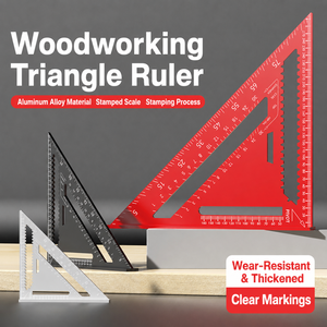 Jauge de marquage industrielle PICUS pour le travail du bois, règle triangulaire à angle droit en alliage d'aluminium - Product Image 4