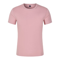 T-shirt en coton respirant à col rond et manches courtes, coupe ample, personnalisable pour événements de team building, uniformes de classe, tenues de réunion de classe