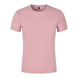 <span class=keywords><strong>T</strong></span>-<span class=keywords><strong>shirt</strong></span> en coton respirant à col rond et manches courtes, coupe ample, personnalisable pour événements de team building, uniformes de classe, tenues de réunion de classe - Product Image 2