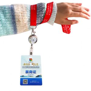 Cheap Custom Business Plain Ceremonial Vip Pass Id Card <b>Ribbon</b> Lanyard Neck Strap - Product Image 2