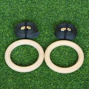 Hoge Kwaliteit Houten Gymnastiekringen Voor Gym Workout Ophanging Trainers Voor Fitness - Product Image 1