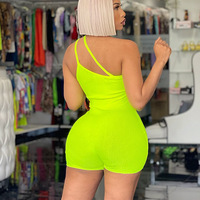 Combinaisons moulantes pour femmes, barboteuses sans dos, playsuits, tenue moulante une pièce