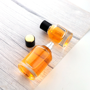 Luxury 50ml &amp; 100ml Round Perfume Glass Bottles Fragrance Bottle With Cap and <strong>Atomizer</strong> - Product Image 2