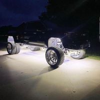 Kingshowstar 9W Pure White 9LED Rock Lights Phares antibrouillard IP68 étanches Plug-and-Play en aluminium pour camion, voiture, tout-terrain