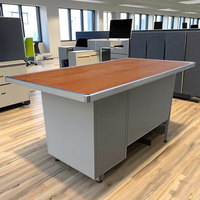 Bureau en acier laminé à froid robuste à prix abordable, table de bureau exécutive avec tiroirs et clés, ensemble de bureau informatique scolaire