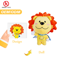 Peluche personnalisée Kinqee, nouveau design, poupée en peluche de dessin animé, jouet mignon et tendance, peluche avec logo, poupée douce personnalisable