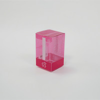 Boîte pliante en plastique PET écologique avec logo personnalisé, matériaux recyclés, emballage pour bonbons, gelée, capsules de café, chewing-gum, cadeaux d'hôtel